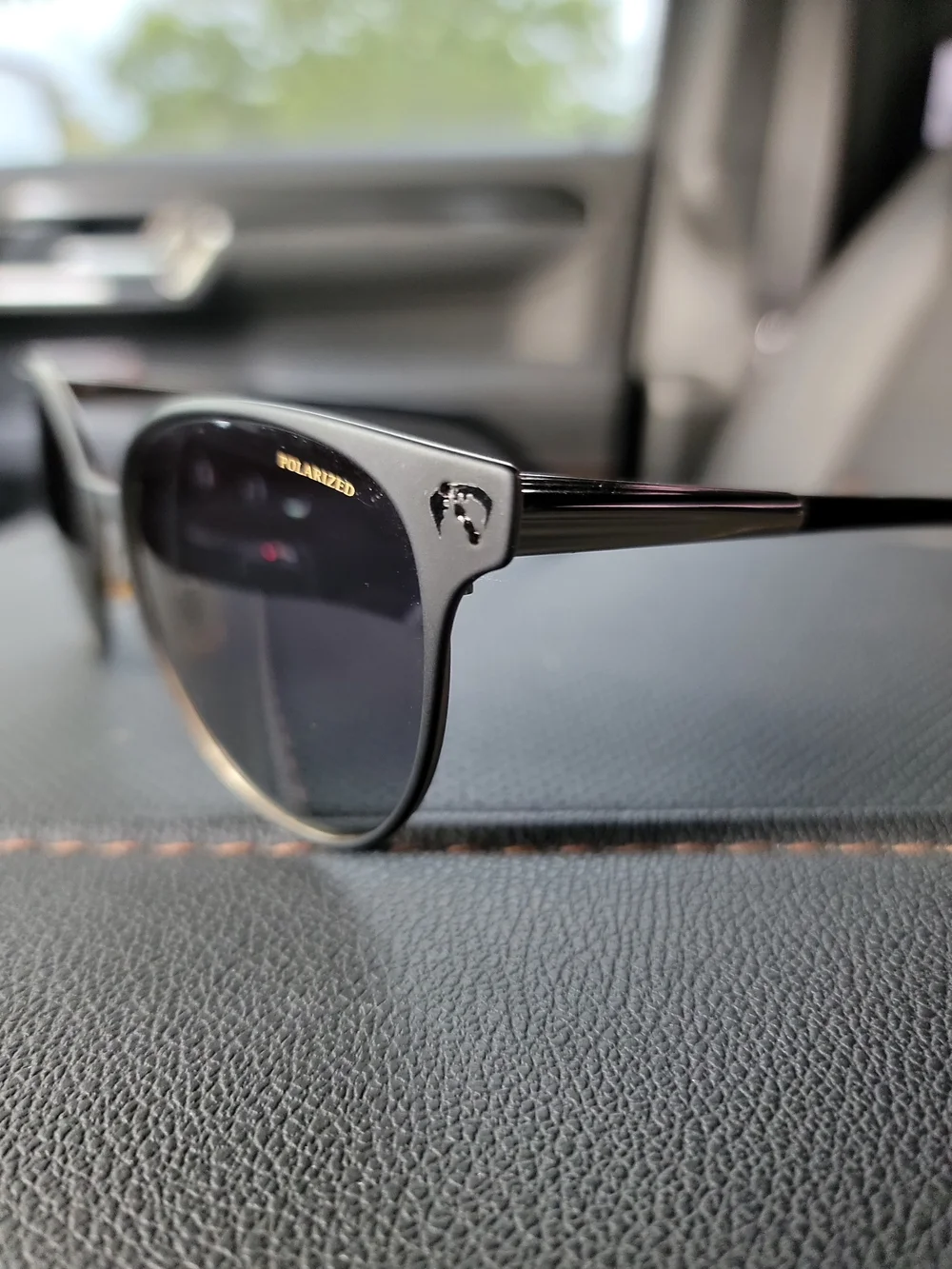 Versace Black Cat-Eye Sunglasses with Gold Accents